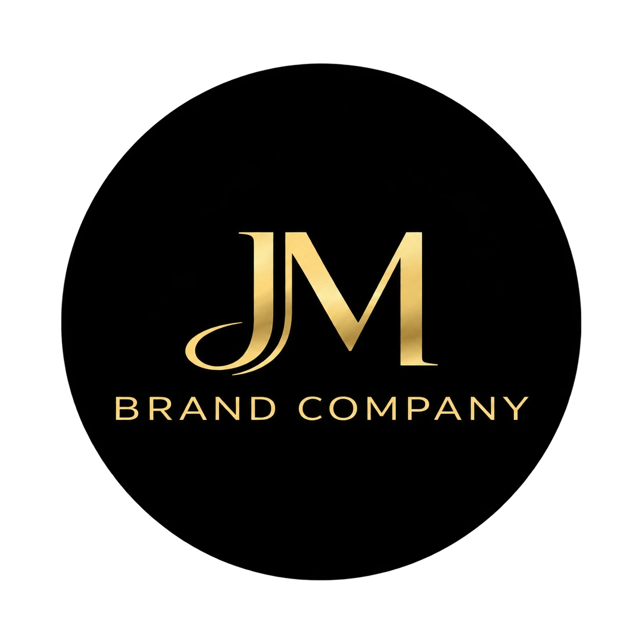 JM Brand Company gold circle logo